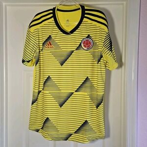 Adidas 2019 Colombia Home Football Soccer Jersey Men's Unisex Size‎ XXL Yellow